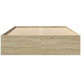  Okvir za krevet boja hrasta 135x190 cm od konstruiranog drva | shoptok.hr