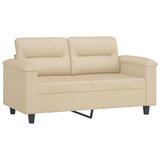  3-dijelni set sofa s jastucima krem od mikrovlakana | shoptok.hr
