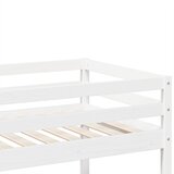 Krevet na kat bijeli 90 x 200 cm od masivne borovine | shoptok.hr