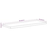 vidaXL Stenska polica 80x30x3,8 cm pravokotna akacija naraven rob | Shoptok.si