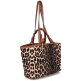 Lola Casademunt Nakupovalna torba rjava / kapučino / črna | Shoptok.si