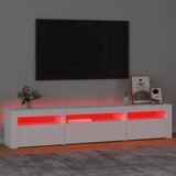 TV ormarić s LED svjetlima bijeli 195x35x40 cm | shoptok.hr