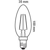  LED sijalica VINTAGE FILAMENT E14/2,5W/230V 2400K - Osram | Eponuda.com