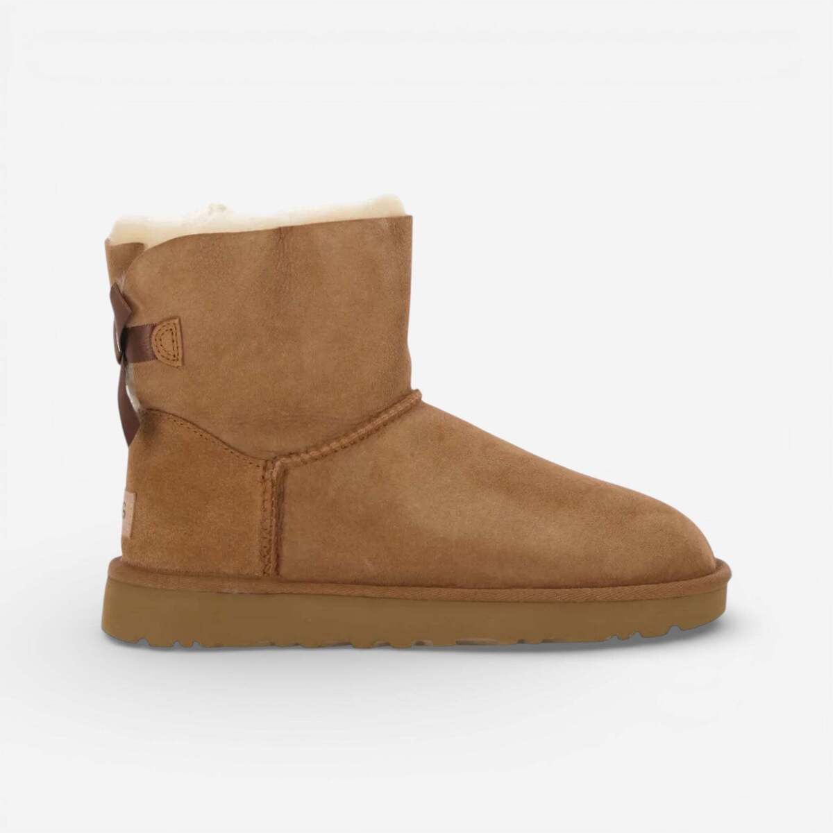 Ugg Polškornji Mini Bailey Bow II Chestnut (Women's) Bela Cene