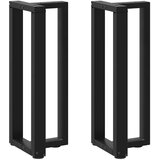  Noge za konzolni stol T-oblika 2 kom Crne 25x28x(72-73) cm Čelik | shoptok.hr