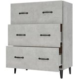  Komoda siva boja betona 69,5x34x90 cm od konstruiranog drva | shoptok.hr