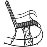  Klupa za ljuljanje 84 cm crna čelična | Eponuda.com