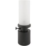 Leitmotiv Črna LED zatemnitvena namizna svetilka s kovinskim in steklenim senčilom (višina 29,5 cm) Camp – | Shoptok.si