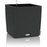 LECHUZA Okrasni lonec CUBE Cottage 30 komplet - Granitno siva | Shoptok.si