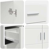vidaXL kreveta s ladicama bijelo 88.5 x 30.5 x 73 cm konstruirano drvo | shoptok.hr