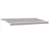  Skrovita tenda Svijetlo siva 400 x 200 cm tkanina | shoptok.hr