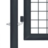 Vrtna vrata od mrežastog čelika 400x100 cm siva | shoptok.hr