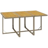  7-dijelni vrtni blagovaonski set od poliratana s jastucima bež 163 cm table length | shoptok.hr