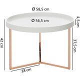 MID.YOU KLUBSKA MIZA, bela | Shoptok.si