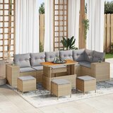  Sjedeća garnitura za vrt 10 kom. poliratan 310 x 145 x 85 cm | shoptok.hr