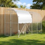  Kavez za piletinu uz zid Srebrna 400 x 100 x 215 cm Cijene