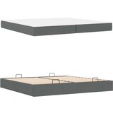  Okvir za krevet Tamno siva 200 x 200 cm tkanina | shoptok.hr