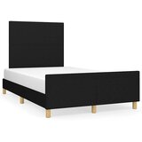  Okvir kreveta bez madraca crni 120 x 200 cm od tkanine | shoptok.hr