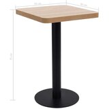 Bistro miza svetlo rjava 50x50 cm mediapan, (20711015) | Shoptok.si