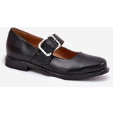 Laura Messi Leather Women's Shoes With Buckle Laura 2980 Black | shoptok.hr