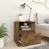  Noćni ormarići 2 kom boja dimljenog hrasta 40x40x50 cm drveni | shoptok.hr