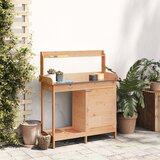  Stol za sadnju s ormarićem 110,5x45x124,5 cm masivna jelovina | shoptok.hr