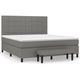 The Living Store Box spring postelja z vzmetnico temno siva 160x200 cm blago - Box Spring Postelja, (21503590) | Shoptok.si