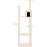  Penjalica za mačke sa stupovima za grebanje krem 153 cm | shoptok.hr