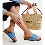 Gemre Blue cork wedge flip-flops Naifene | shoptok.hr