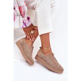 EVENTO Womens Platform Shoes Made Of Eco Suede Dark Beige Aviara | shoptok.hr
