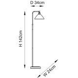  endon 107609 - podna lampa 1xE27/10W/230V mesing | Eponuda.com