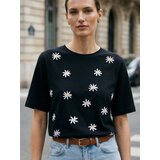 Sinsay Pamučna majica s izvezenim uzorkom | shoptok.hr