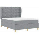  Krevet s opruga kutije Svijetlo siva 200 x 140 cm tkanina | shoptok.hr