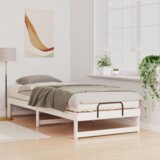 vidaXL Krevetna konstrukcija s ručkama Bijelo 90 x 220 cm | shoptok.hr
