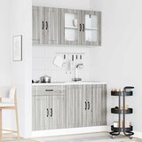  Set kuhinjskih ormarića od 4 dijela "Lucca" sivi, inženjerski drvo sonoma | Shoptok.si