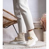 Gemre Beige sneakers with chain Taryn | Shoptok.si
