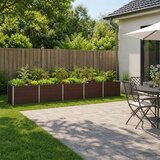  Povišeni vrtni krevet Smeđa 400 x 80 x 55 cm | shoptok.hr