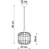  Obesna svetilka CELTA bela, (21347770) | Shoptok.si