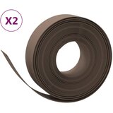  Vrtne ivice 2 kom smeđe 10 m 15 cm od polietilena | shoptok.hr