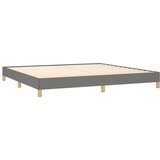 Box spring postelja z vzmetnico temno siva 200x200 cm blago, (20723710) | Shoptok.si