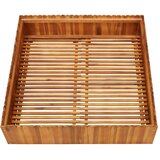  Vrtna posuda za sadnju 100 x 100 x 25 cm masivno bagremovo drvo | shoptok.hr