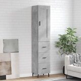  Visoka komoda siva betona 34,5x34x180 cm od konstruiranog drva | shoptok.hr
