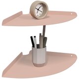  Lebdeća polica s policom 2 pcs Ružičasta 30 x 30 x 2 cm | Eponuda.com