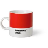 Pantone Rdeča porcelanasta skodelica za espresso 120 ml Red 2035 – Cene