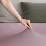 DecoKing Plahta s gumom Amber 220-240x220 cm, lila Slike