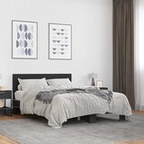  Okvir za krevet crni 120x190 cm konstruirano drvo i metal | shoptok.hr