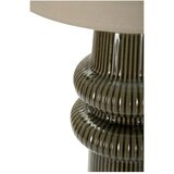 Mauro Ferretti Kaki zelena/krem stolna lampa keramička s tekstilnim sjenilom (visina 64,5 cm) Harmony – | shoptok.hr