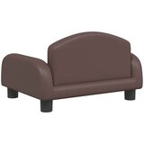 Krevet za pse smeđi 50x40x30 cm od umjetne kože | Eponuda.com