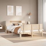 vidaXL Knjižna postelja brez vzmetnice 120x200 cm trdna borovina | Shoptok.si