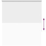vidaXL rolo zatemnjena bela 140x150cm širina tkanine 136,6cm poliester | Shoptok.si